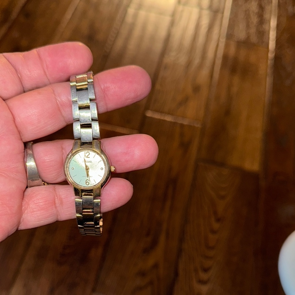PULSAR Silver and Gold Tone Women's Watch